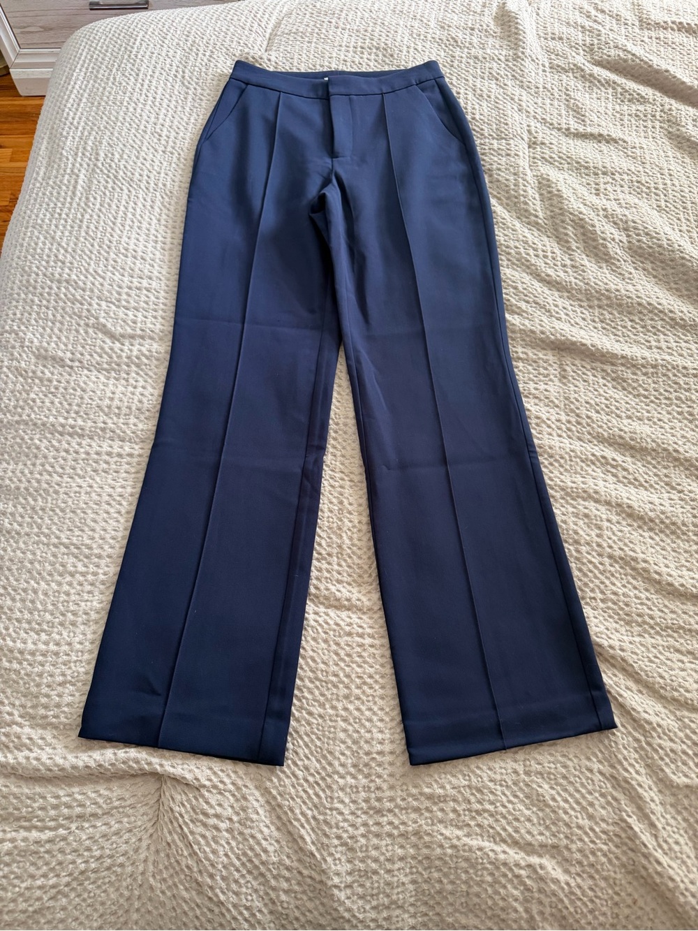 Nine West Navy Wide-Leg Dress Pants